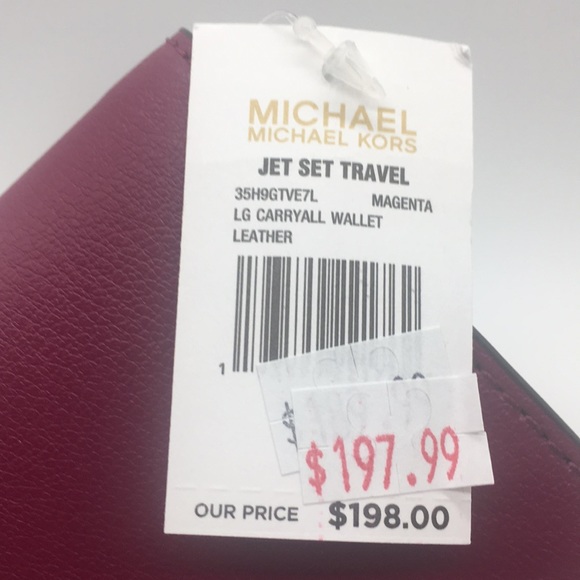 Michael Kors Jet Set Travel Wallet Carryall LG - Picture 8 of 8